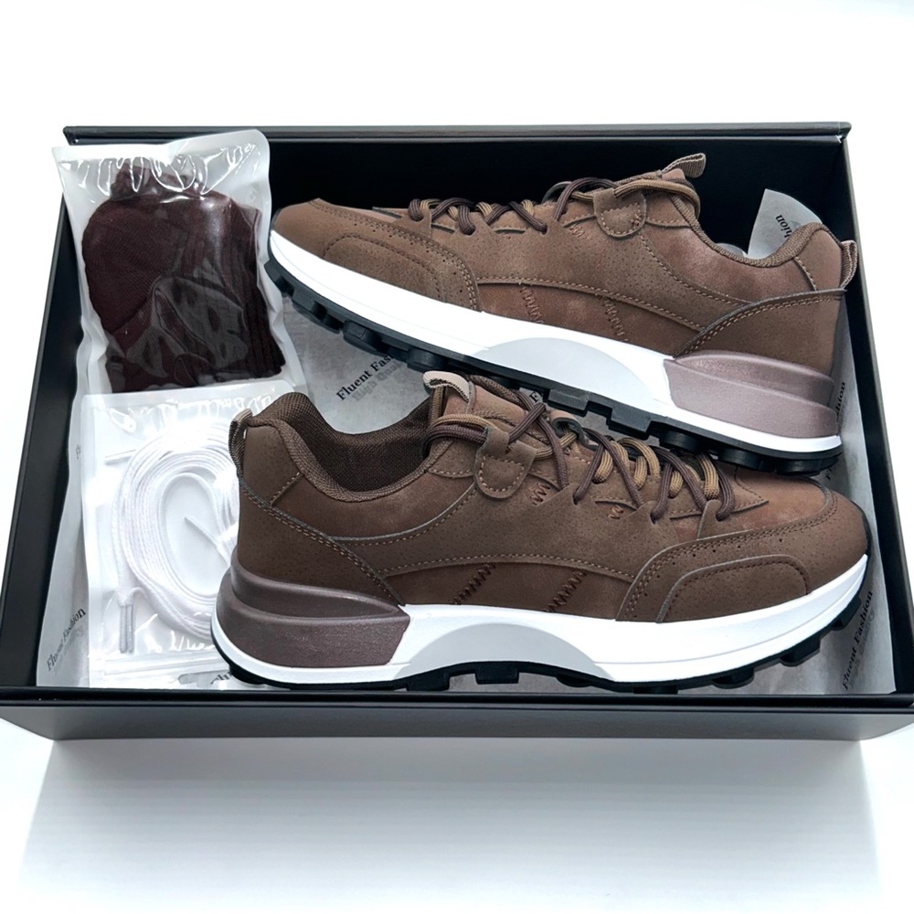 Men’s Dark Brown Outdoor Sneakers - Size 10.5